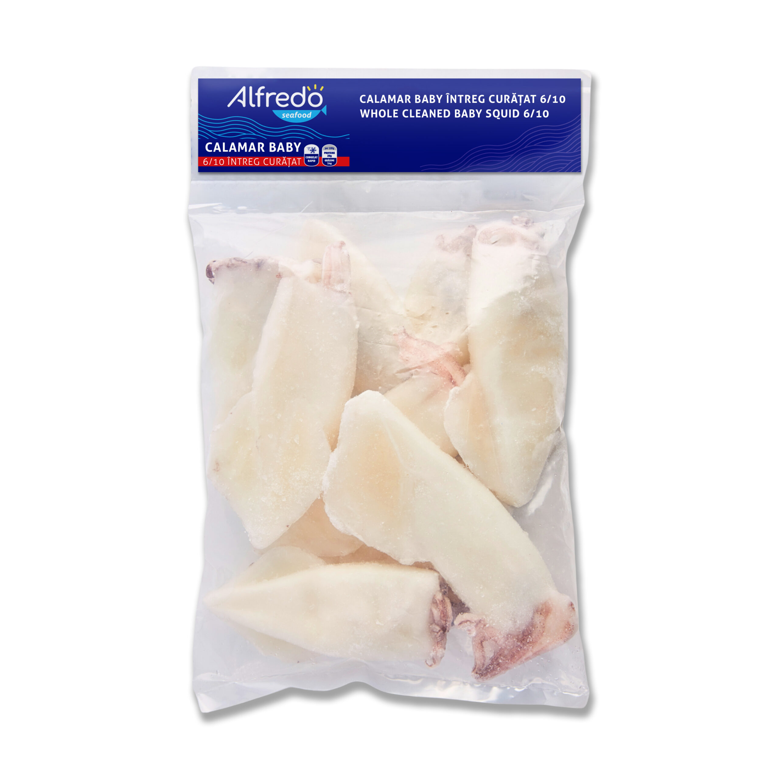 calamar baby 6x10 Calamar Baby Întreg Curățat 6/10 1kg - imagine 1